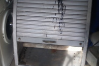 szafka warsztatowa z roleta na kolkach