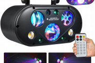 6-Efektów LED PAR Disco Kula Laser Strobo wzory