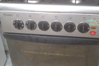 kuchenka gazowo-elktyczna 50 cm srebrna z kwaso