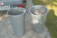 2 donice metalowe duze wysokie