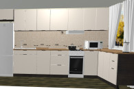 Meble Kuchenne Arona 400cm na 180 cm z Blatem